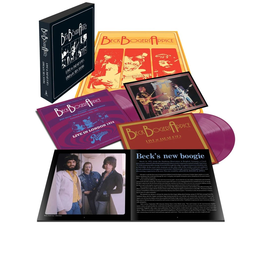 Beck, Bogert & Appice  Live 1973 & 1974 (Deluxe) (4LP, Grape Vinyl)-USA Exclusive