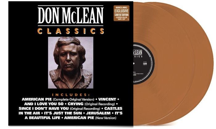 "Vinyl Record Title - Transatlantic Vinyl RecordsDon McLean - The Classics - USA Import - Copper Colour Vinyl.