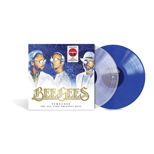 "Vinyl Record Title - Transatlantic Vinyl RecordsBee Gees - Timeless - Clear and Blue Vinyl - USA Import.