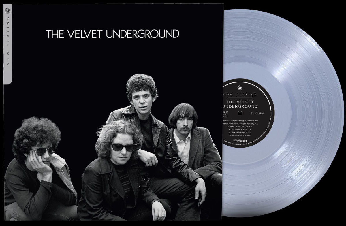"Vinyl Record Title - Transatlantic Vinyl RecordsVelvet Underground - Now Playing - USA Import - Metallic Silver Vinyl.