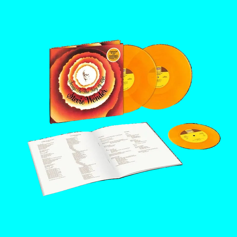 Stevie Wonder- Songs in the Key of Life 2LP + 7' Color-USA Exclusive Vinyl.