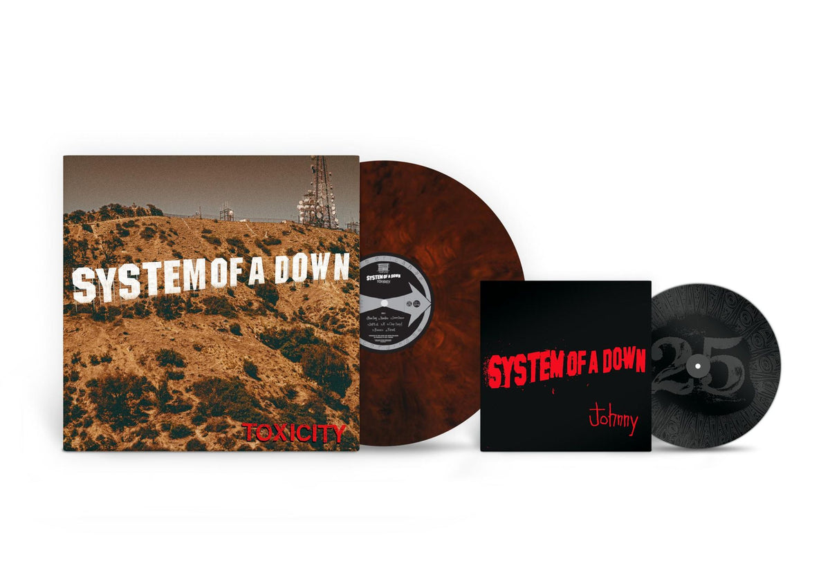 System of the Down-Toxicity (25th Anniversary) (Burgundy Shadow Vinyl) on 1 LP and 1 Single 7"