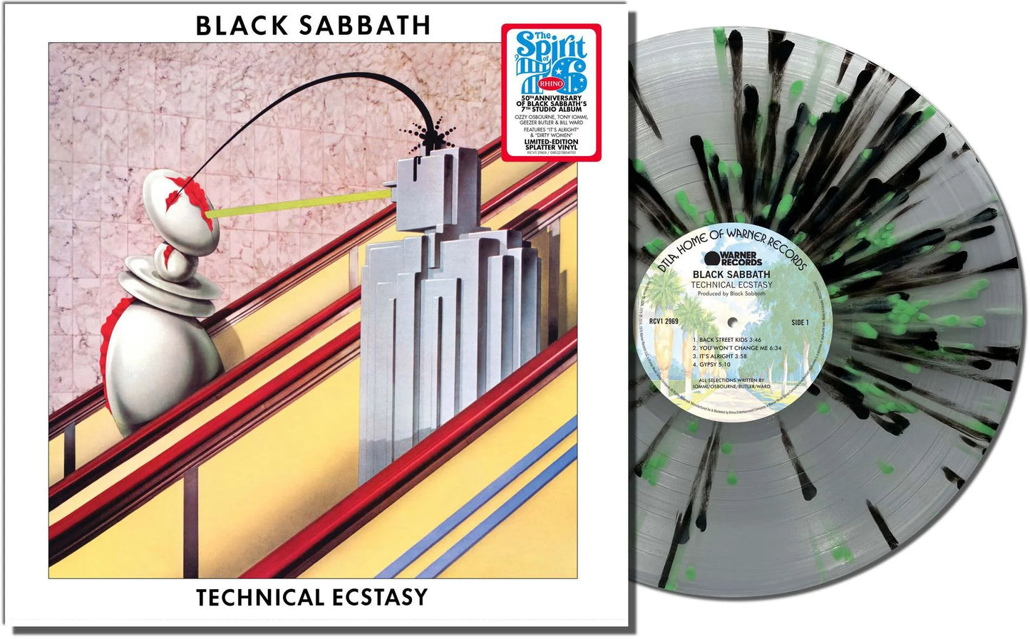 Black Sabbath- Techical Ectasy-Silver-USA Exclusive- Splatter Vinyl.