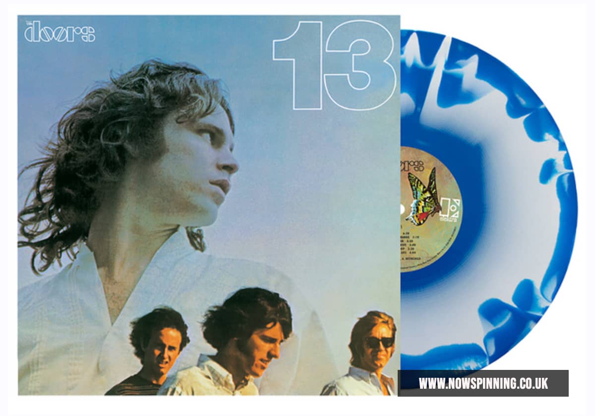 "Vinyl Record Title - Transatlantic Vinyl RecordsThe Doors - 13 Greatest Hits - USA import Vinyl - Blue and White Cloudy Vinyl.