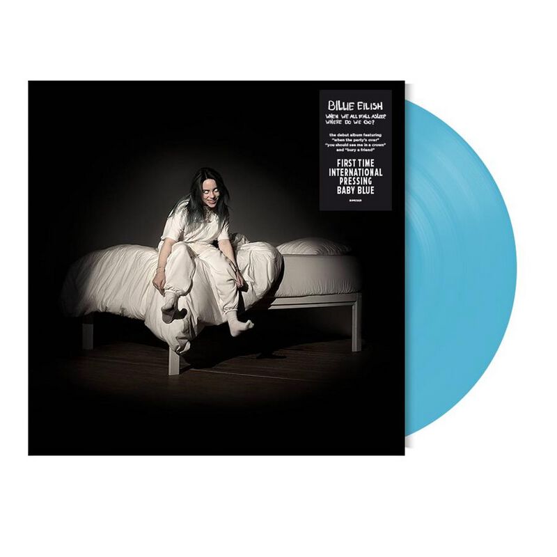 Billie Eilish-When We Fall Asleep-Where do we go? Blue Vinyl.