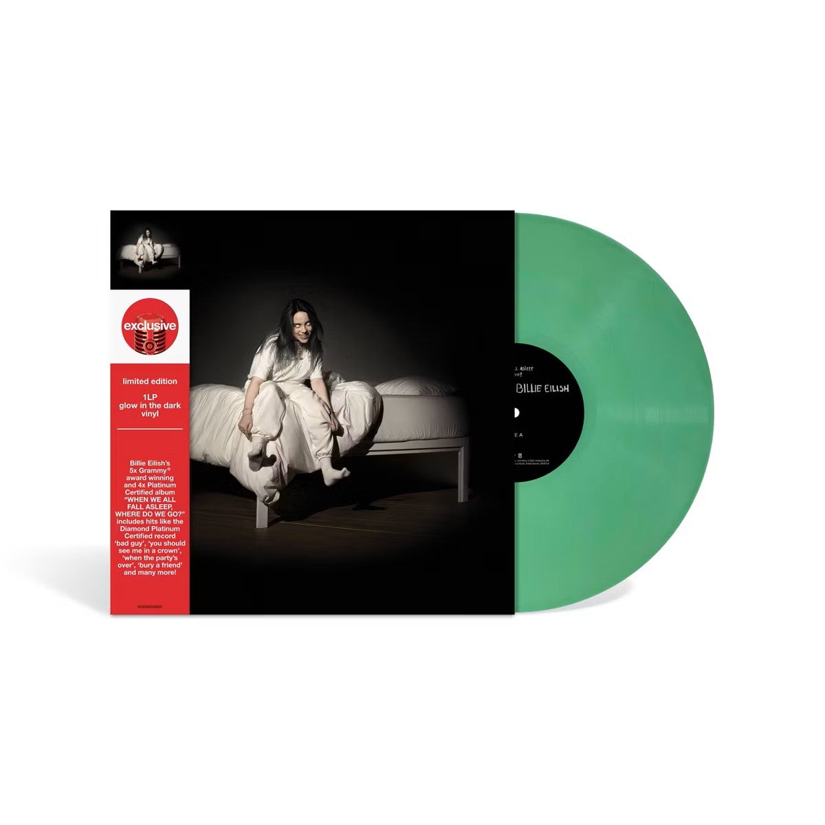 Billie Eilish - When we all fall asleep where do we go-Lime glow in dark-Exclusive USA