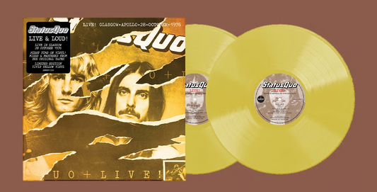 Status Quo- Live- In Glasgow- Canadian import vinyl-yellow vinyl.