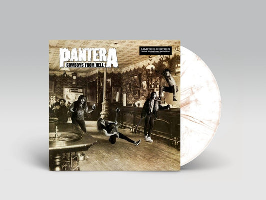 "Vinyl Record Title - Transatlantic Vinyl RecordsPantera - Cowboys from Hell - USA Import - Cream and flecking Vinyl.